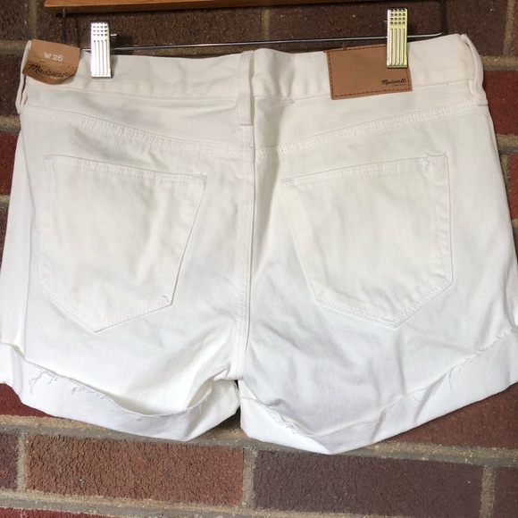 NWT Madewell White Denim Shorts - Picture 2 of 7